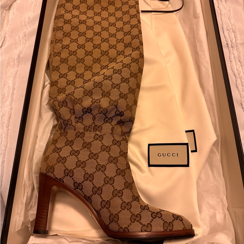 Gucci below the knee boots